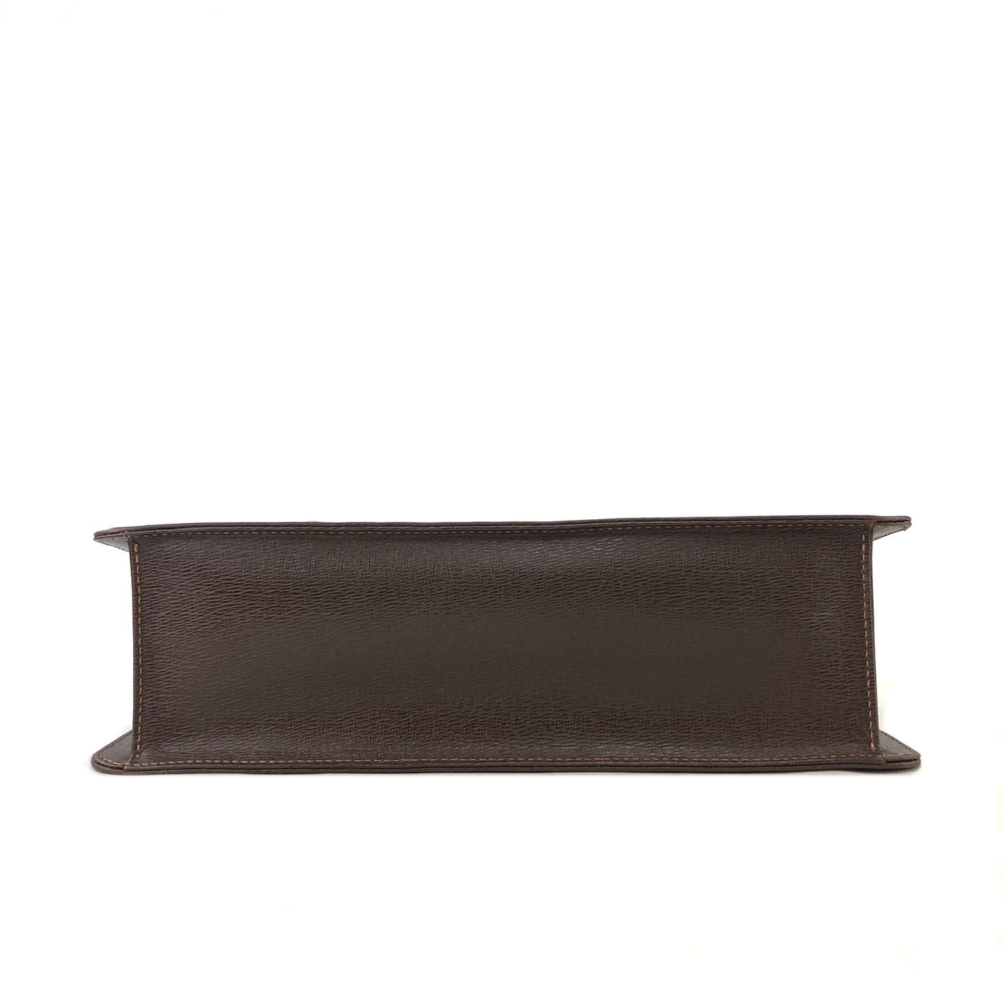 Burberrys Logo Leather Handbag Brown Vintage yxhneg