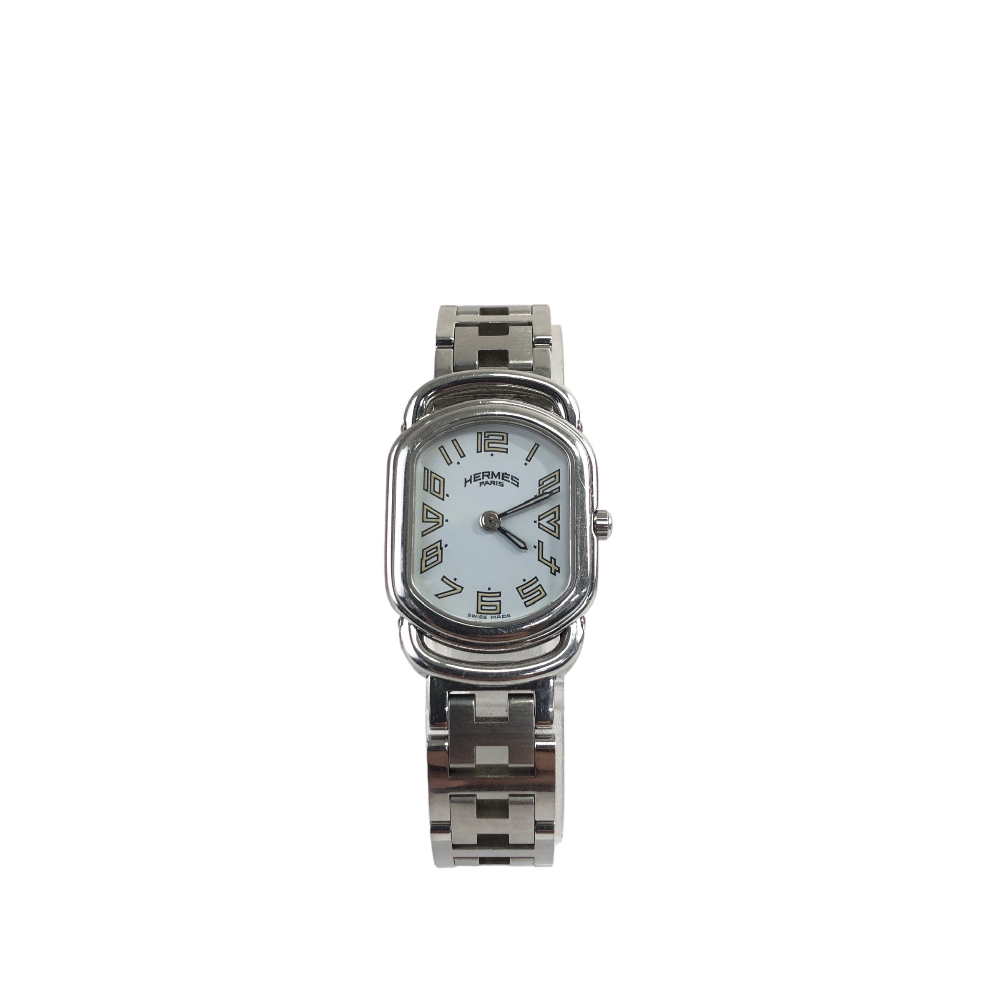 Hermes silver clearance watch