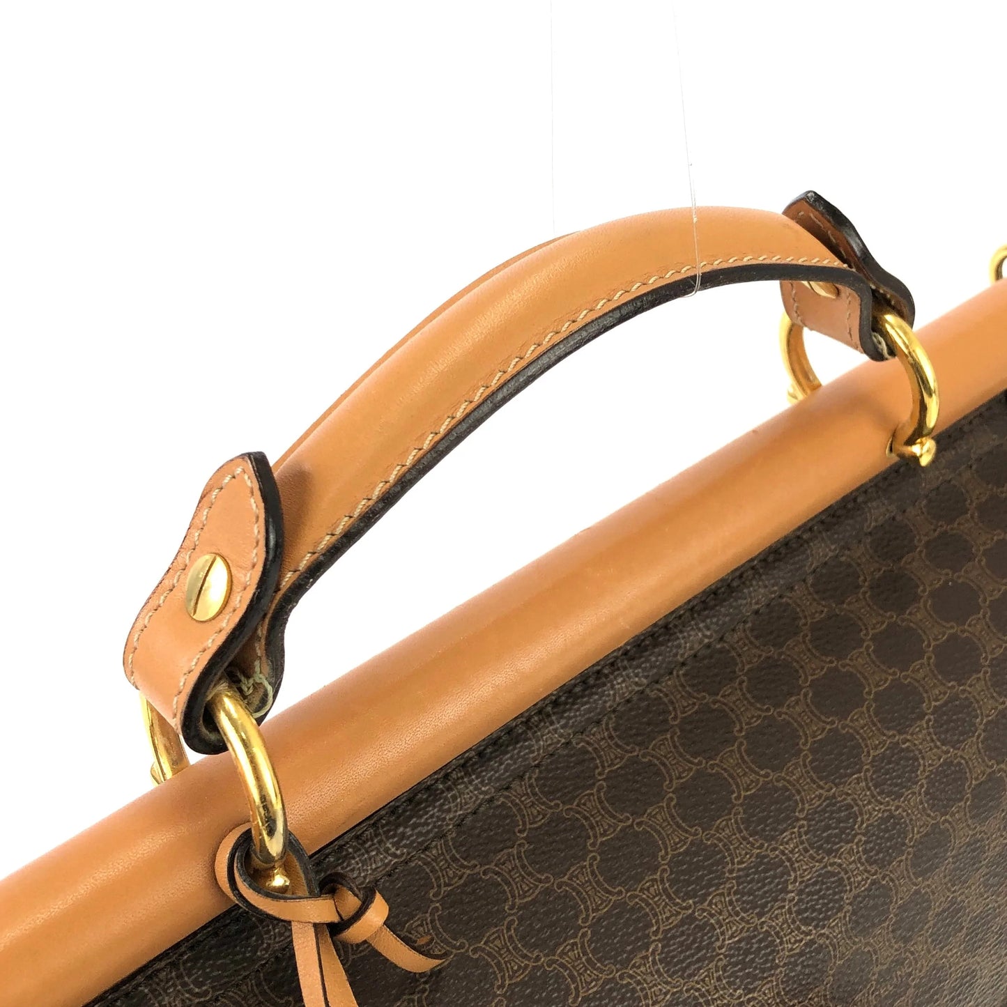 CELINE Macadam Doctor bag Crossbody Shoulder bag Brown Vintage OldCELINE tts4iw