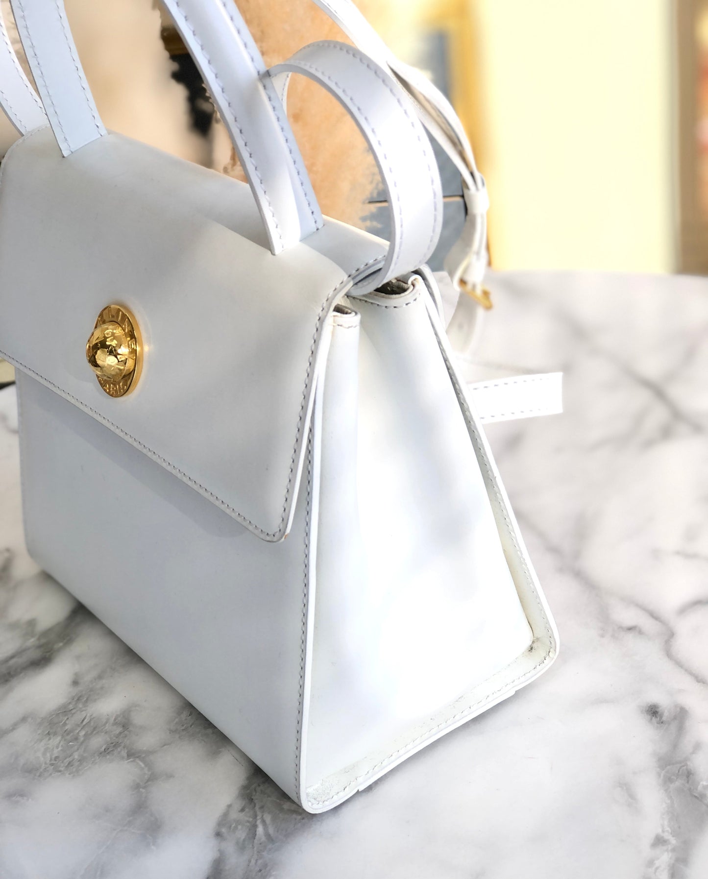CELINE Starball 手提單肩包 白色舊 Celine Vintage h3thd8