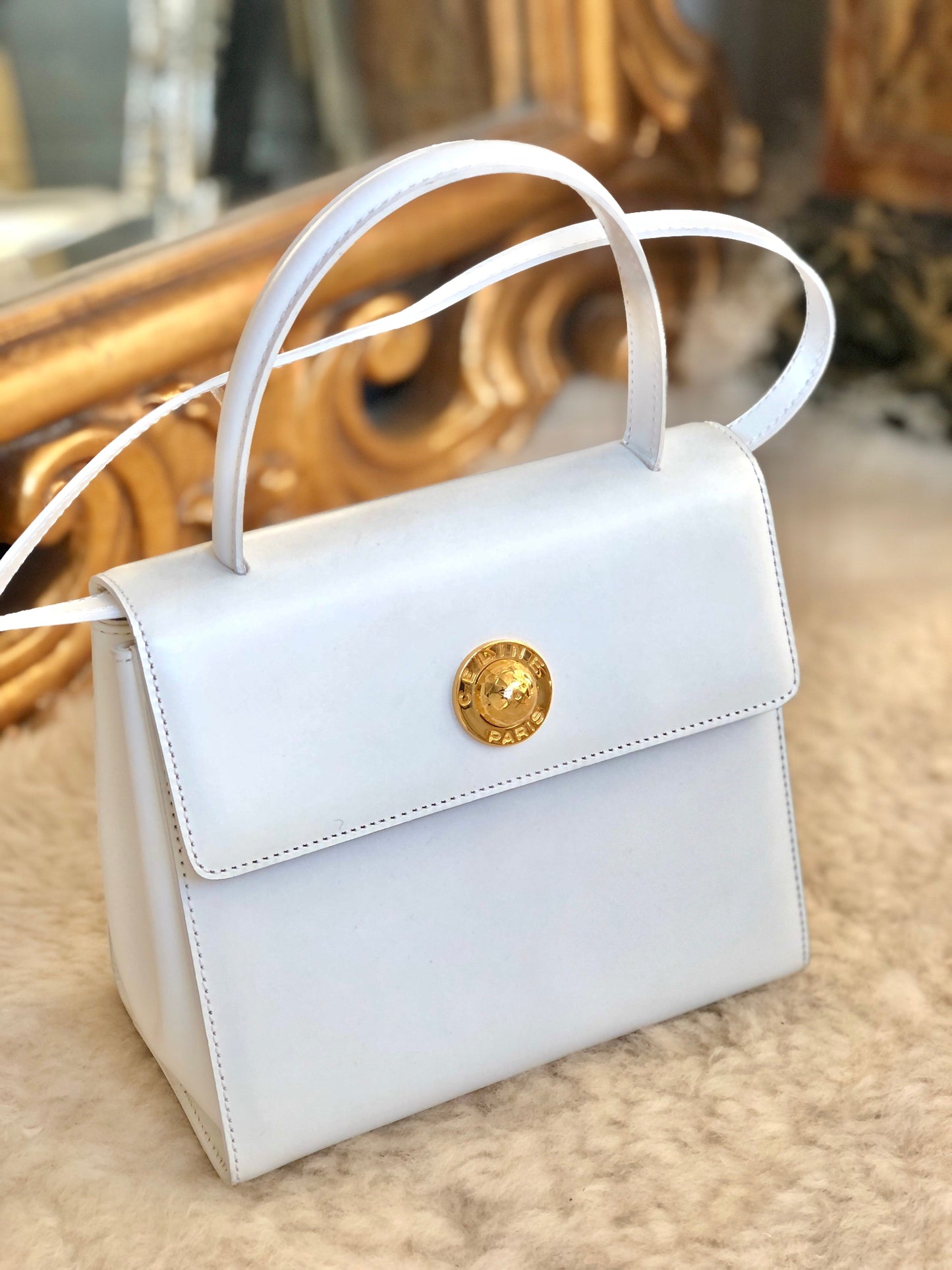 CELINE Starball 手提單肩包 白色舊 Celine Vintage h3thd8