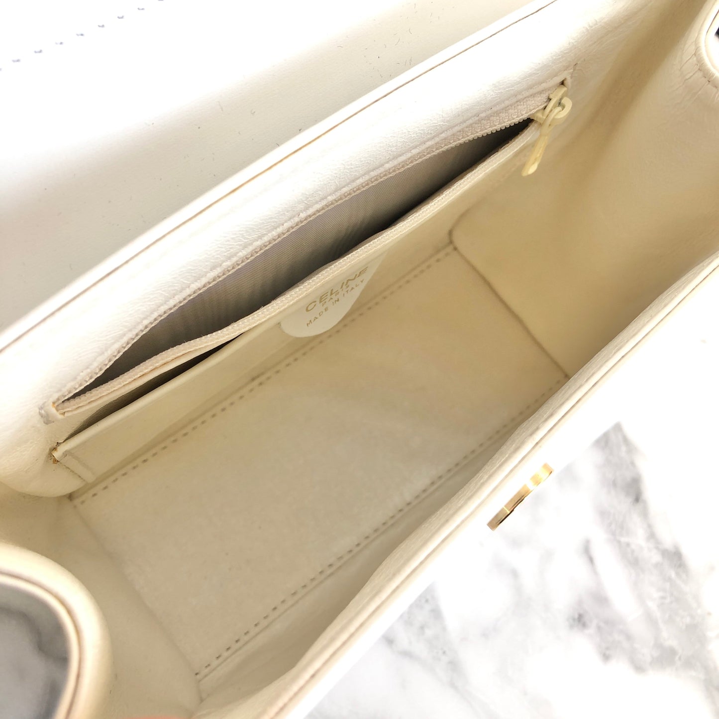 CELINE Starball 手提單肩包 白色舊 Celine Vintage h3thd8