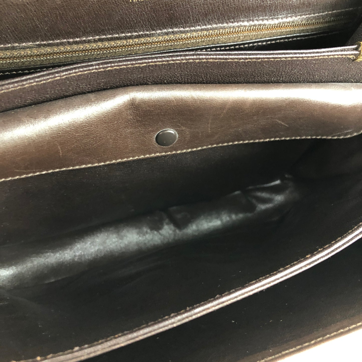 CELINE C Macadam Horse carriage Jacquard Shoulder bag Brown Vintage Old CELINE 5chm38