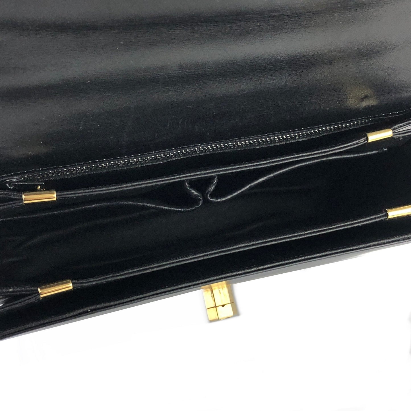CELINE Blason Triomphe Turn lock Crossbody Shoulderbag Black Vintage Old CELINE pcmwku