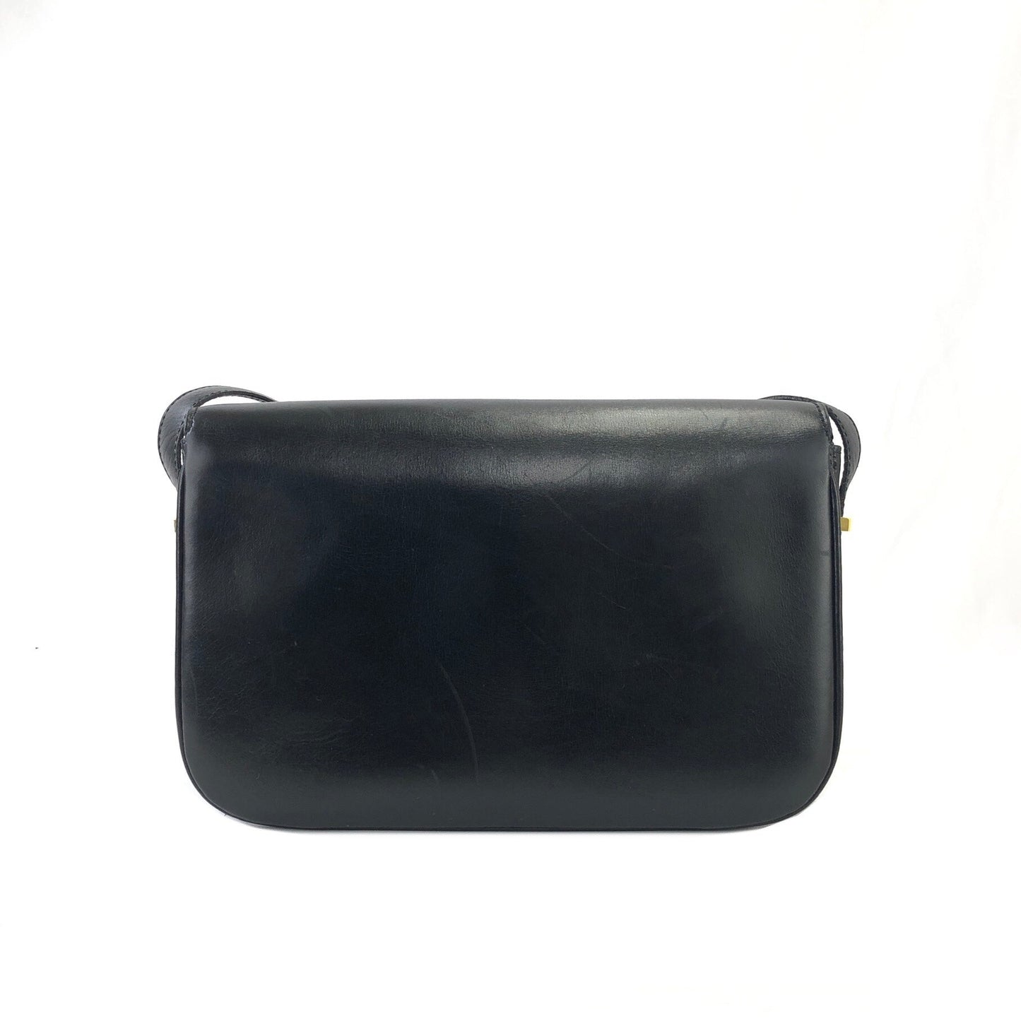 CELINE Blason Triomphe Turn lock Crossbody Shoulderbag Black Vintage Old CELINE pcmwku
