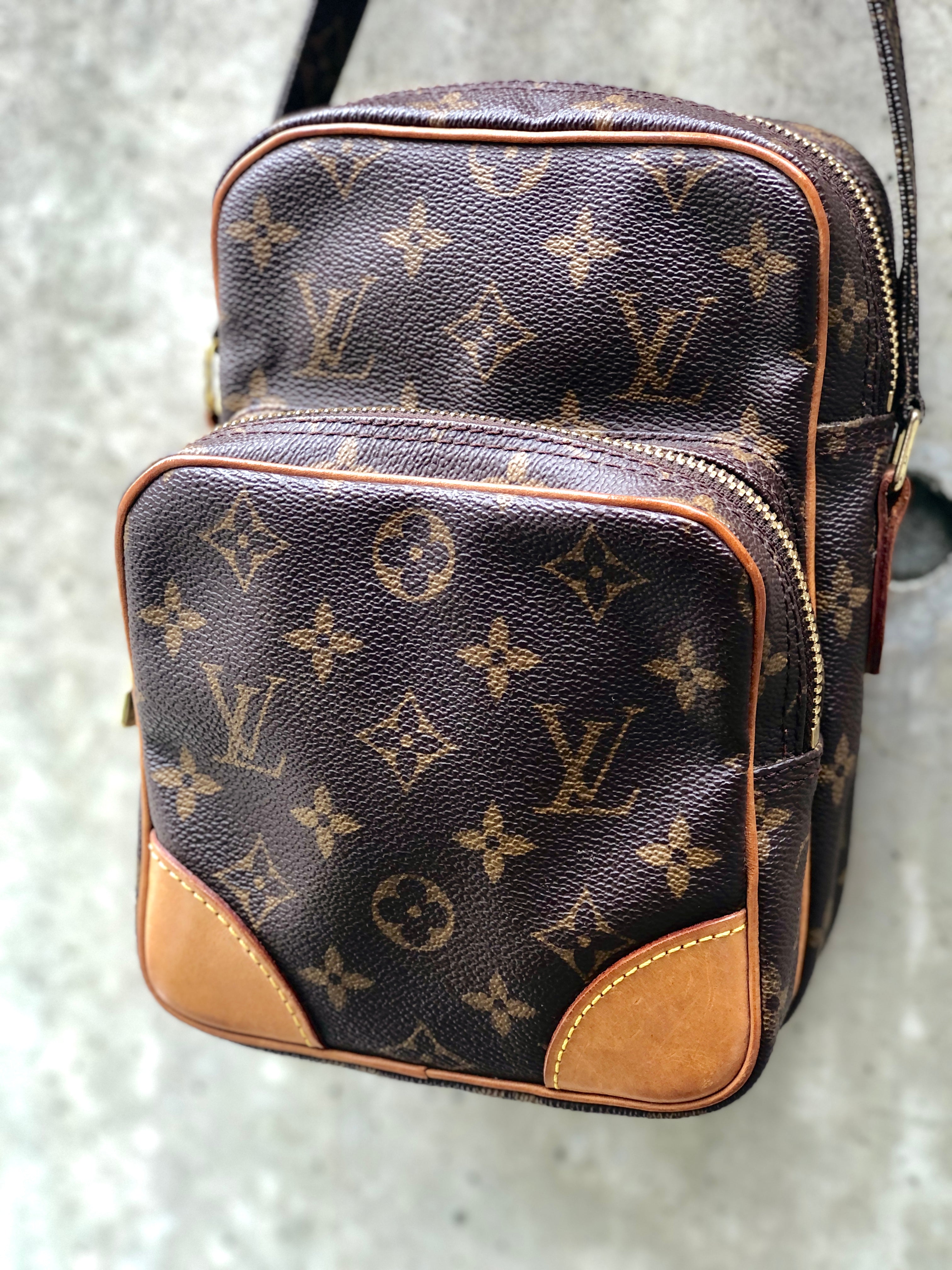 LOUIS VUITTON LV  Used Shoulder Bag Monogram Brown M45236 Vintage  #AG873 Y