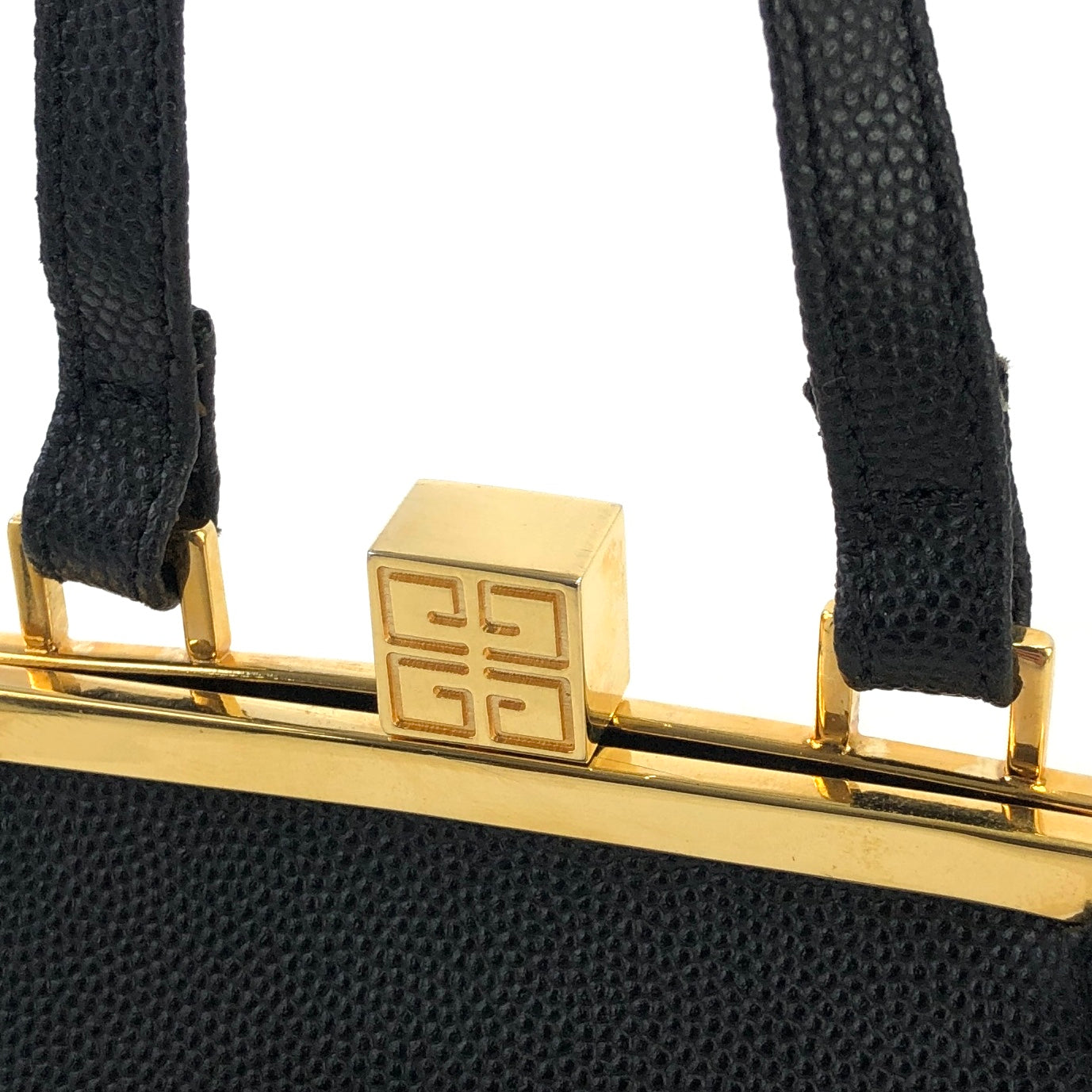 GIVENCHY 標誌扣迷你手袋 黑色 復古 舊款 gmgwt2