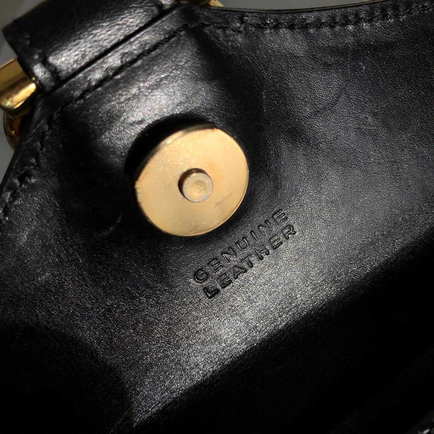 CELINE Horsebit Double face Handbag Shoulder bag Black Vintage Old Celine ainh7x
