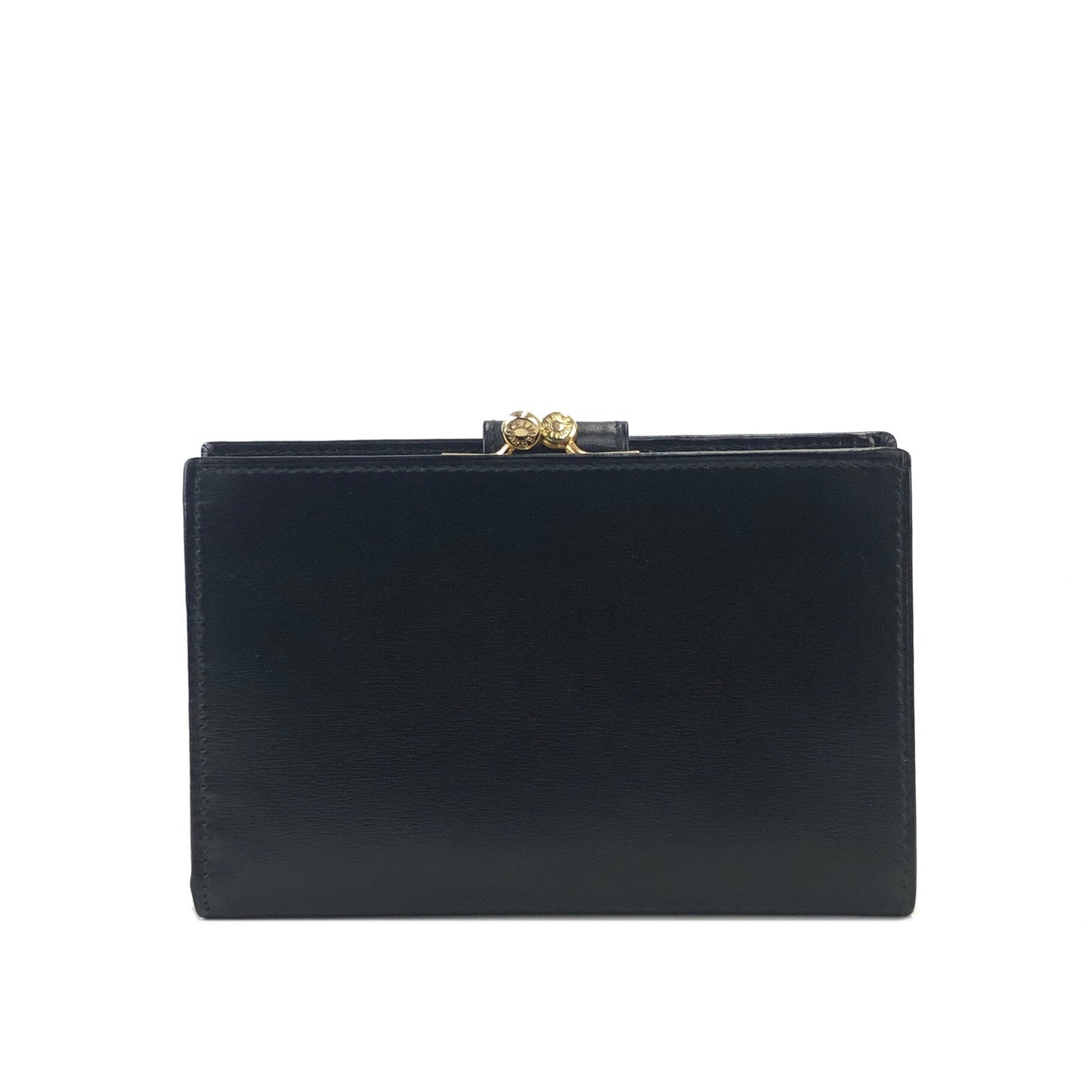 CELINE Logo Compact Wallet Black Accessory Vintage Old celine vxrc5h