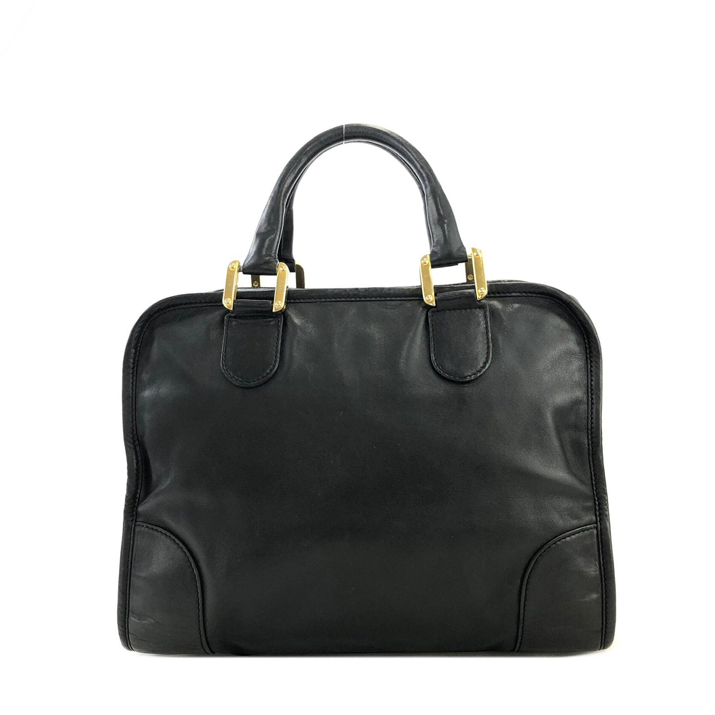 LOEWE Anagram 波士頓包手提包黑色復古舊款 zy8pdh
