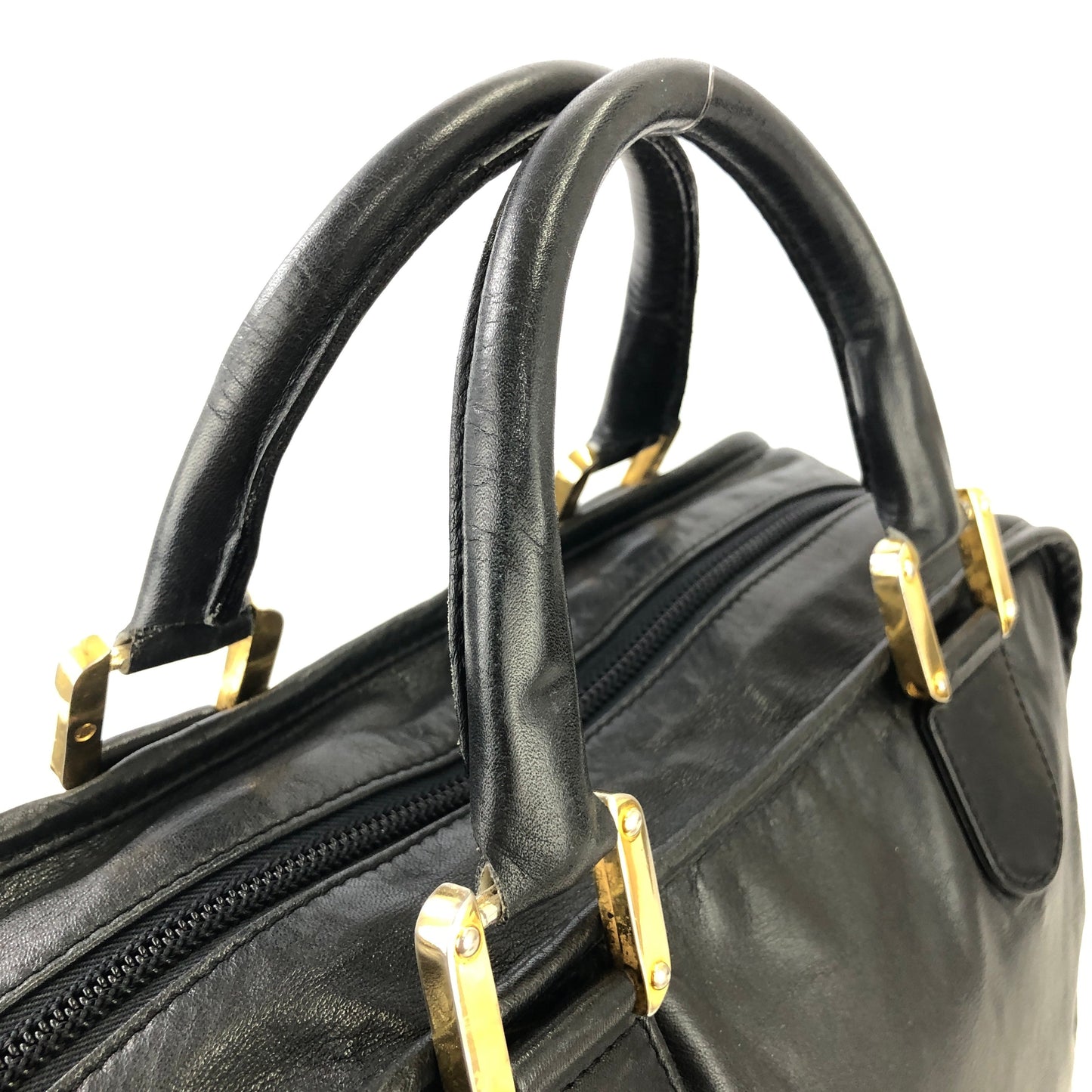 LOEWE Anagram 波士頓包手提包黑色復古舊款 zy8pdh