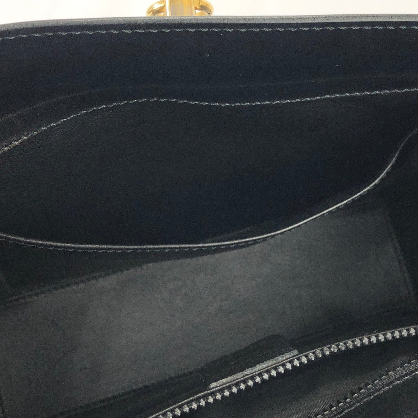 CELINE Gancini Crossbody Box Shoulder bag Black Vintage Old Celine w6vekz