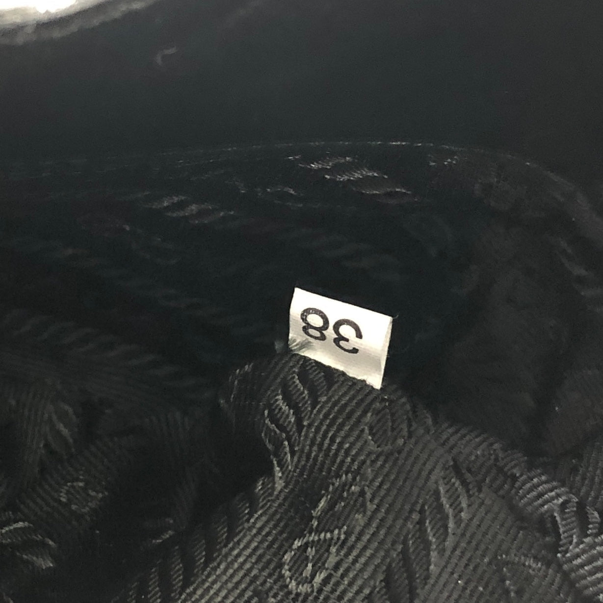 PRADA Leather Asymmetry Hobobag Handbag Black Vintage Old m55pkm