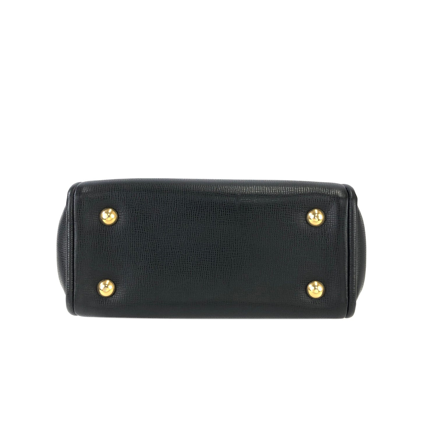 Christian Dior Gancini Clasp Handbag Shoulder bag Black Old Vintage bipezi