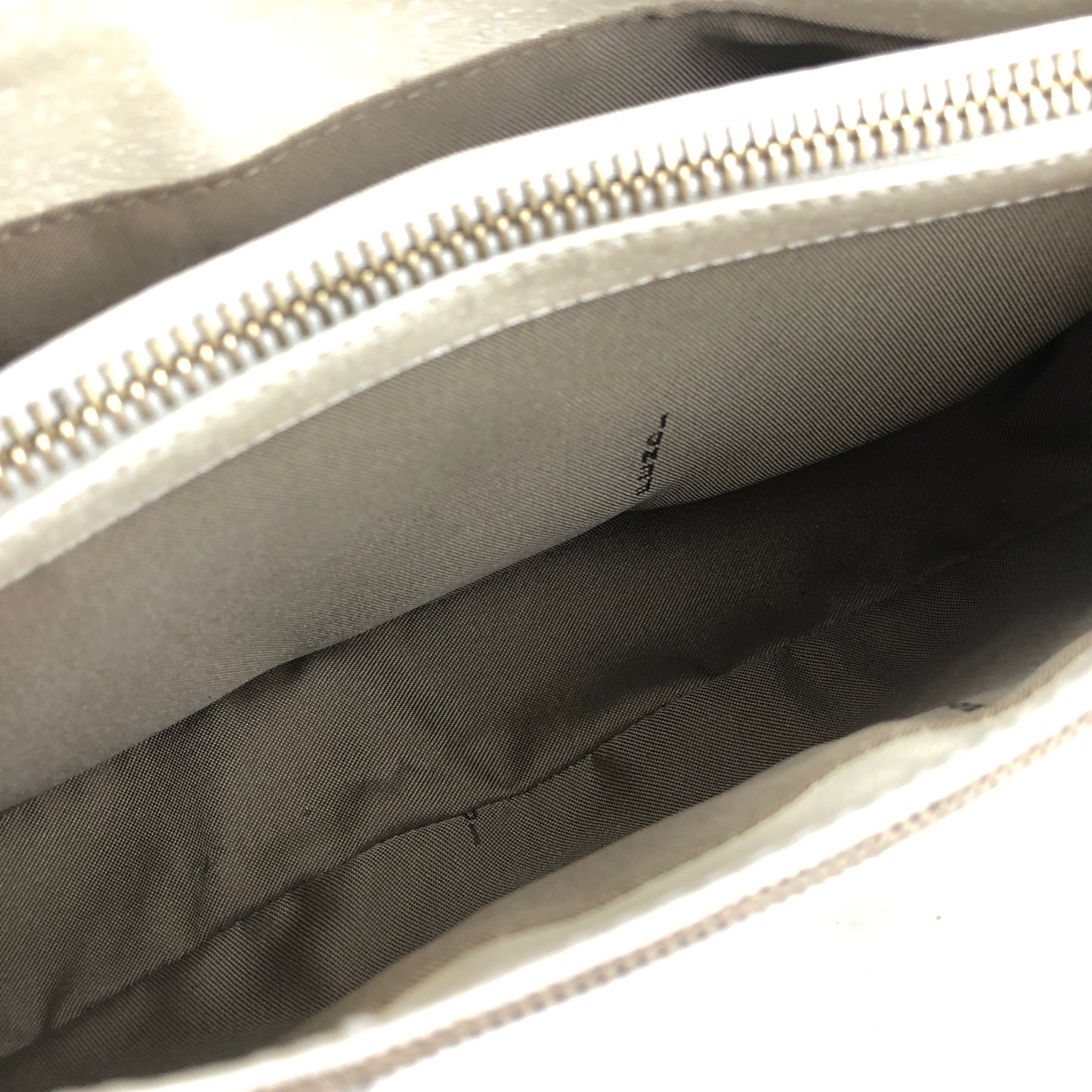 FENDI canvas leather studs mini bag handbag beige white vintage old 26xjgj