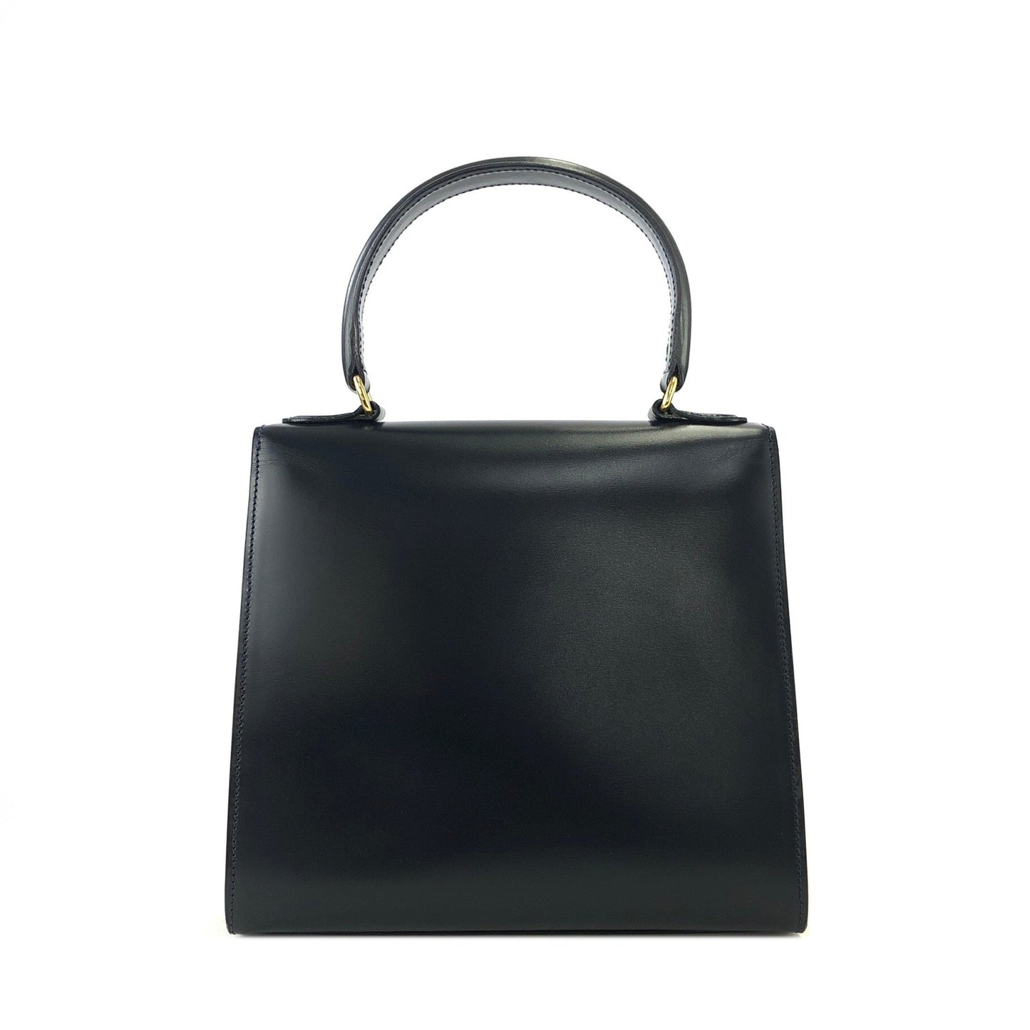 CELINE Gancini Top handle Crossbody 2Way Shoulder bag Handbag Navy Old CELINE Vintage vtuj8t