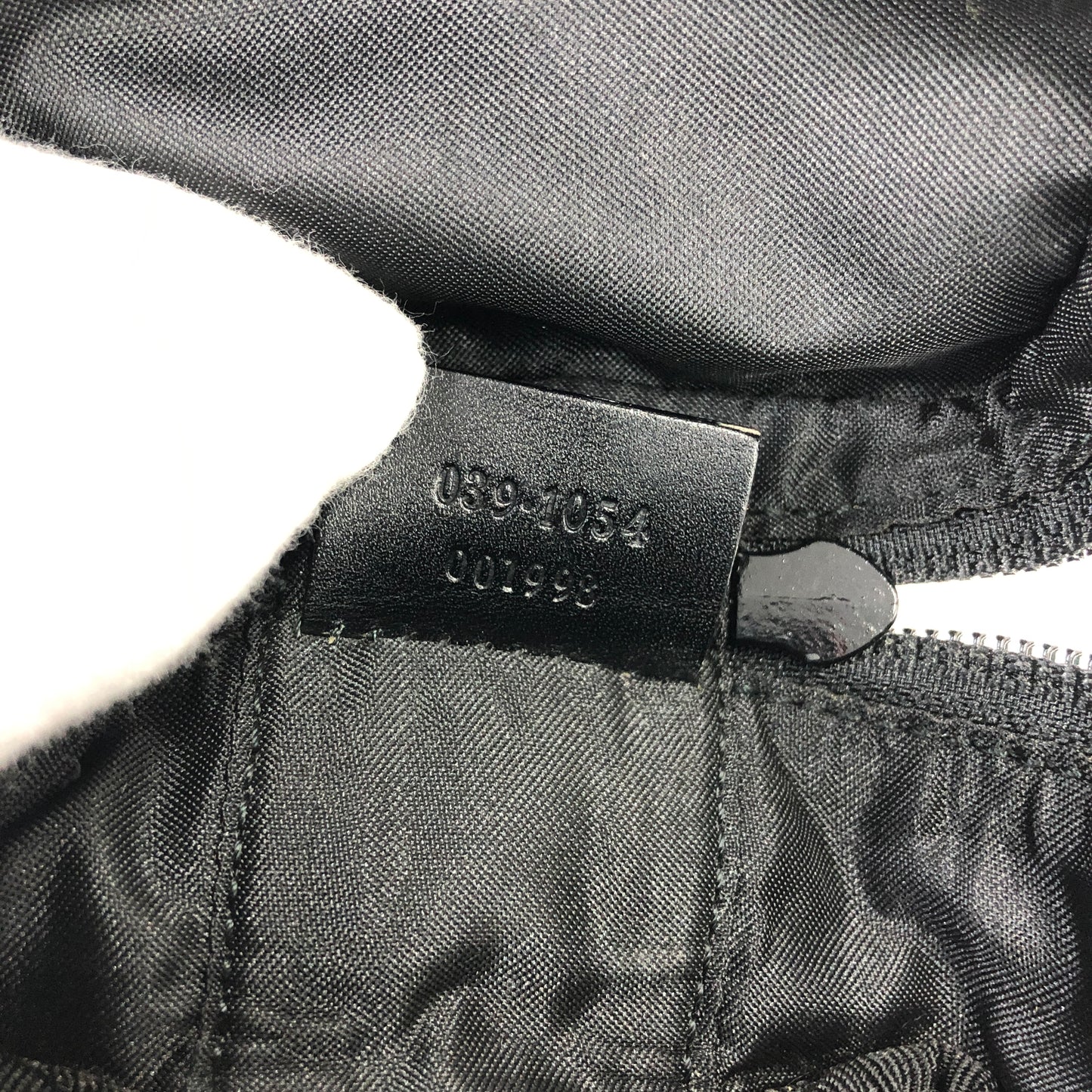 GUCCI GG canvas Drawstring Mini Handbag Pouch Black Vintage Old Gucci cxne44