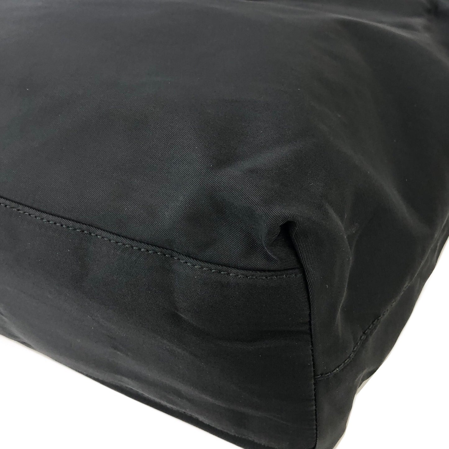 PRADA Triangle logo Nylon Tote bag Black Vintage iz7n5j