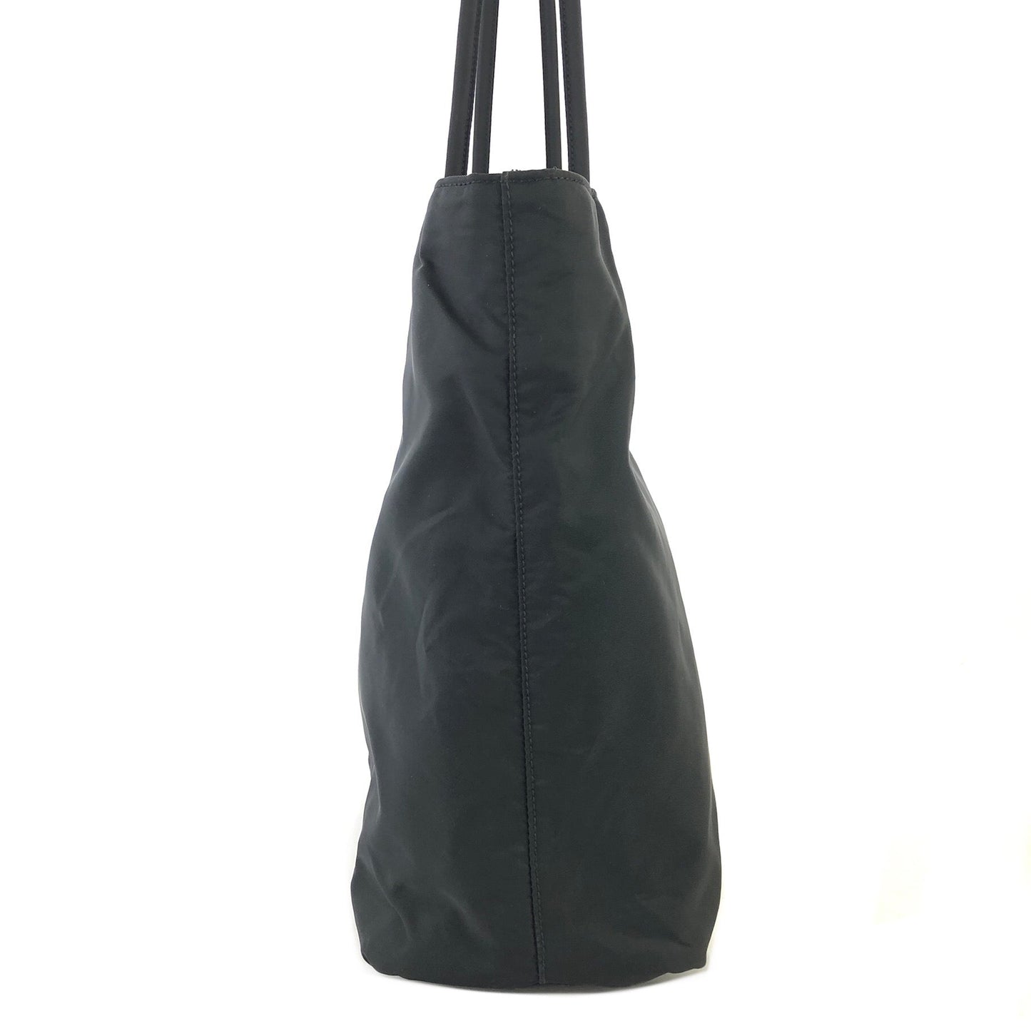 PRADA Triangle logo Nylon Tote bag Black Vintage iz7n5j