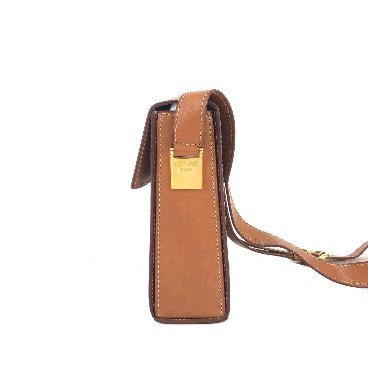CELINE Macadam Gancini Box 單肩包 米色 復古 舊款 CELINE nk8rzw
