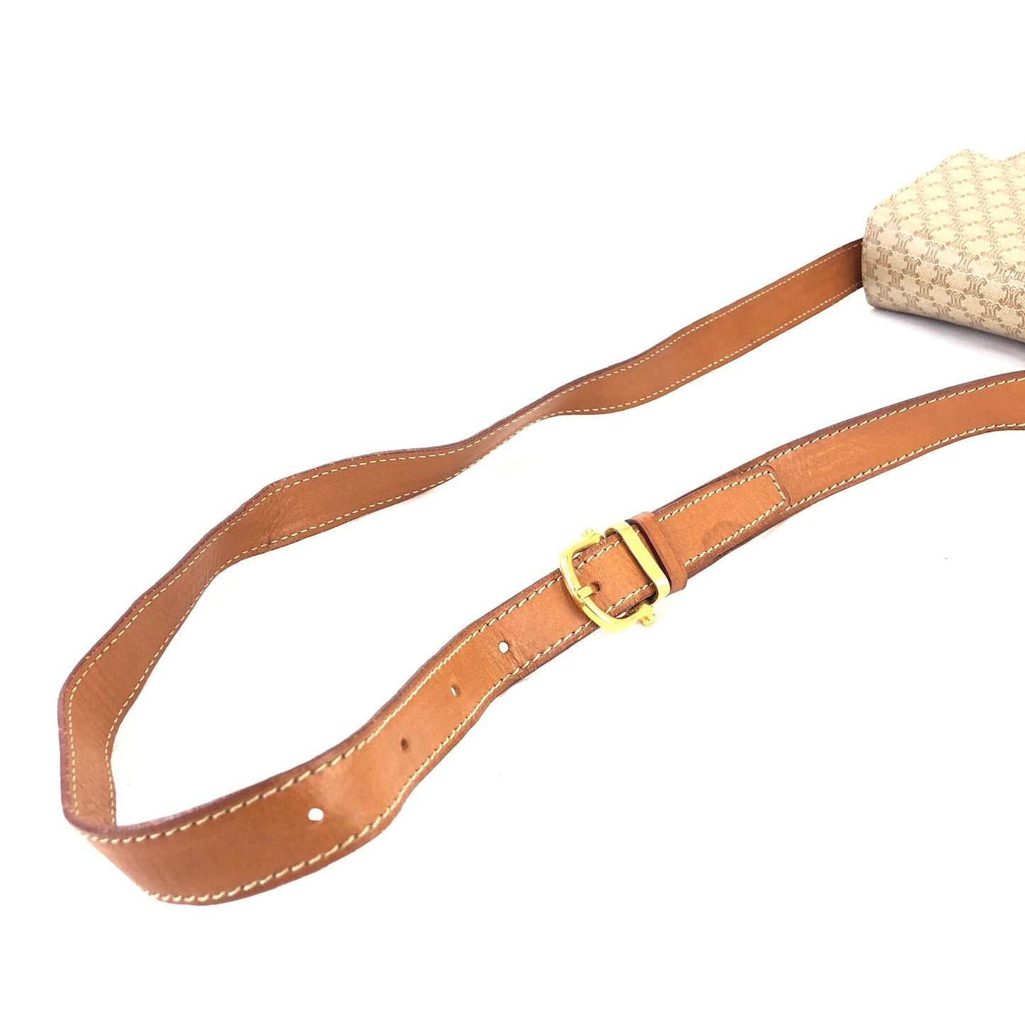 CELINE Macadam Gancini Box 單肩包 米色 復古 舊款 CELINE nk8rzw
