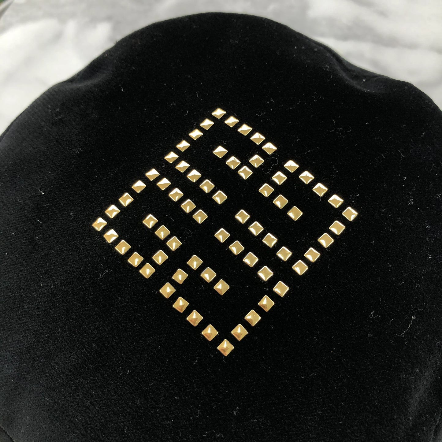GIVENCHY 標誌絲絨帽 黑色 復古 舊款 c3eu3p