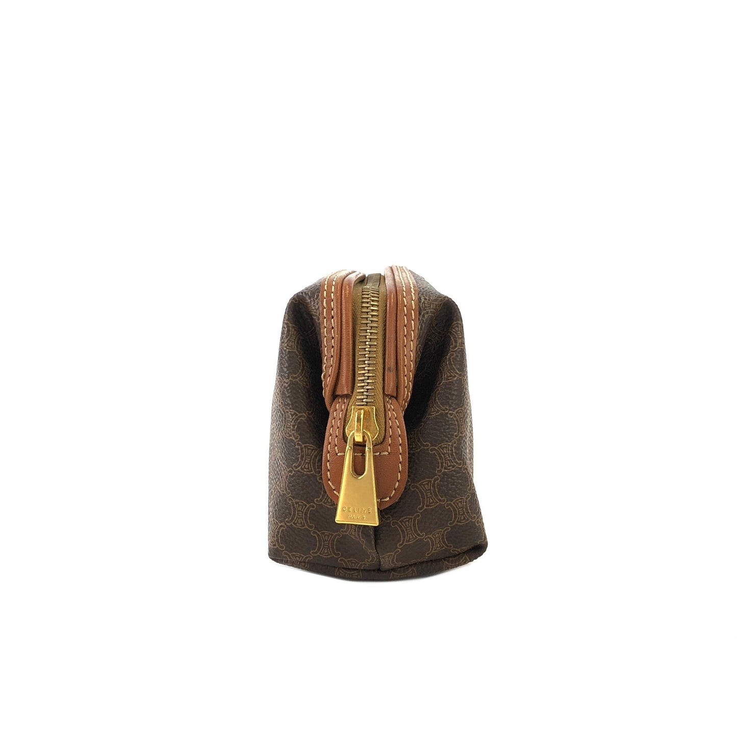 CELINE Macadam Pouch Brown Vintage Old CELINE 8wj5fk