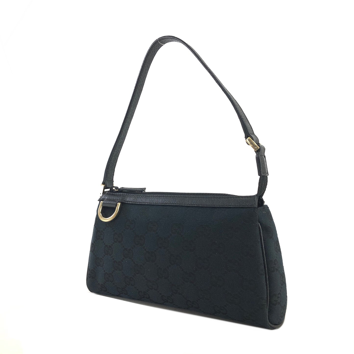 GUCCI GG Canvas Canvas Handbag Minibag Black Vintage 7cpu6d