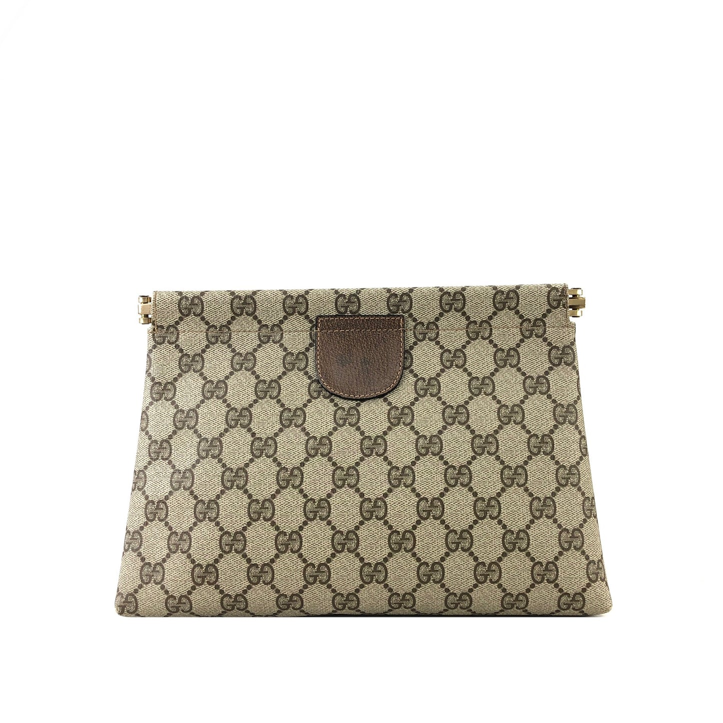 GUCCI GG Canvas Logo Clutch bag Beige Vintage 2cu773