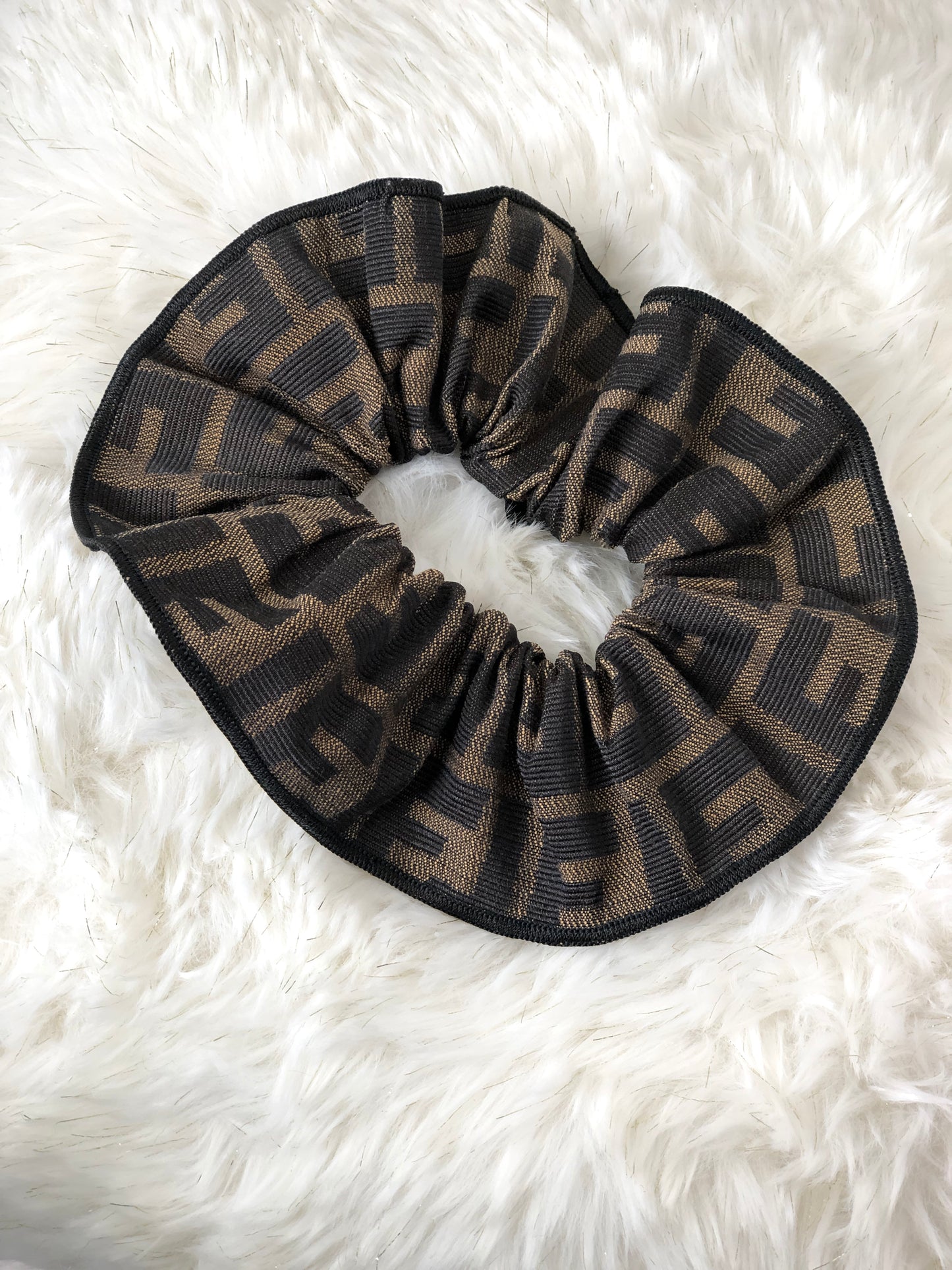 FENDI Zucca 髮飾 棕色 Vintage u7zafy