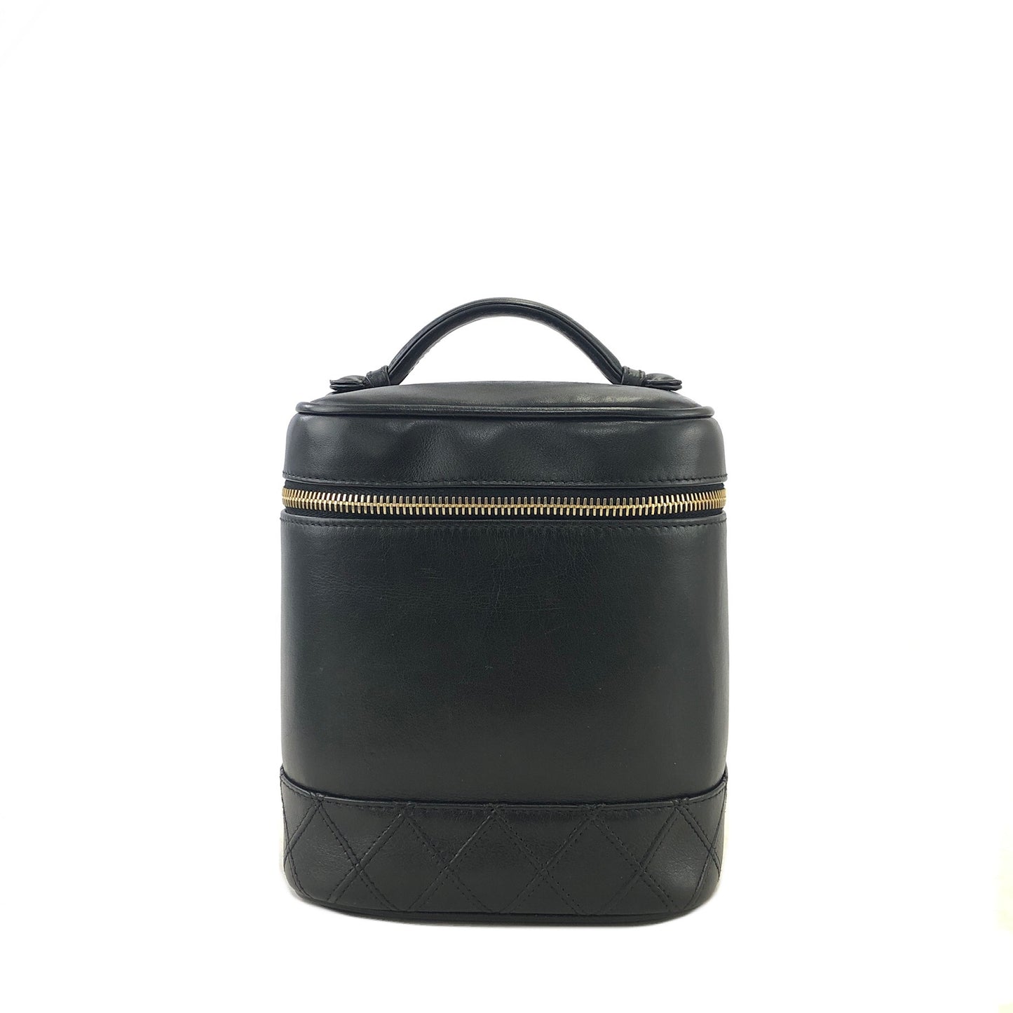 CHANEL Bicolore Lambskin Small Handbag Vanity bag Vintage v3uefp