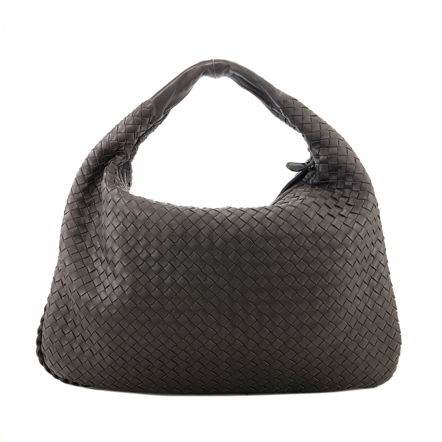 Bottega Veneta Intrecciato Leather Shoulder bag Hobobag Brown Vintage 7jiieg
