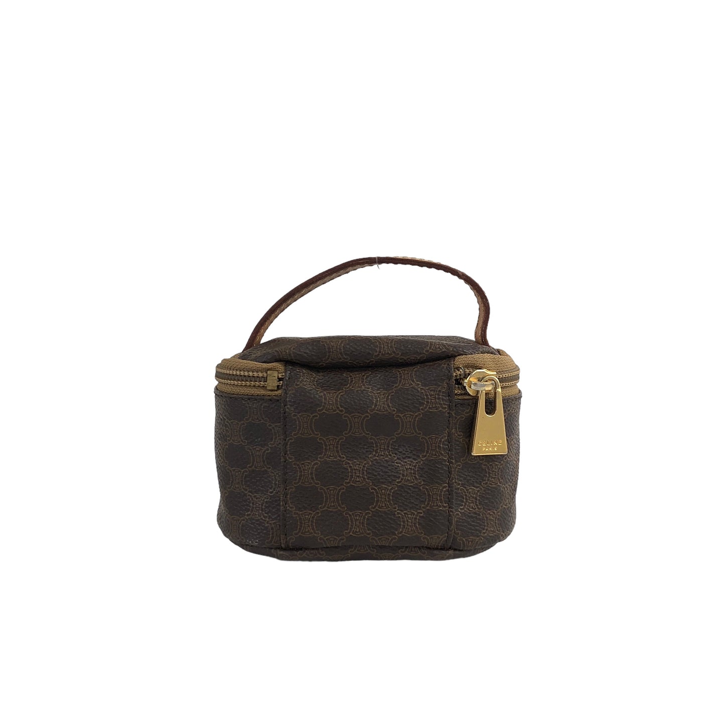 CELINE Macadam Pouch Brown Vintage rxugvz