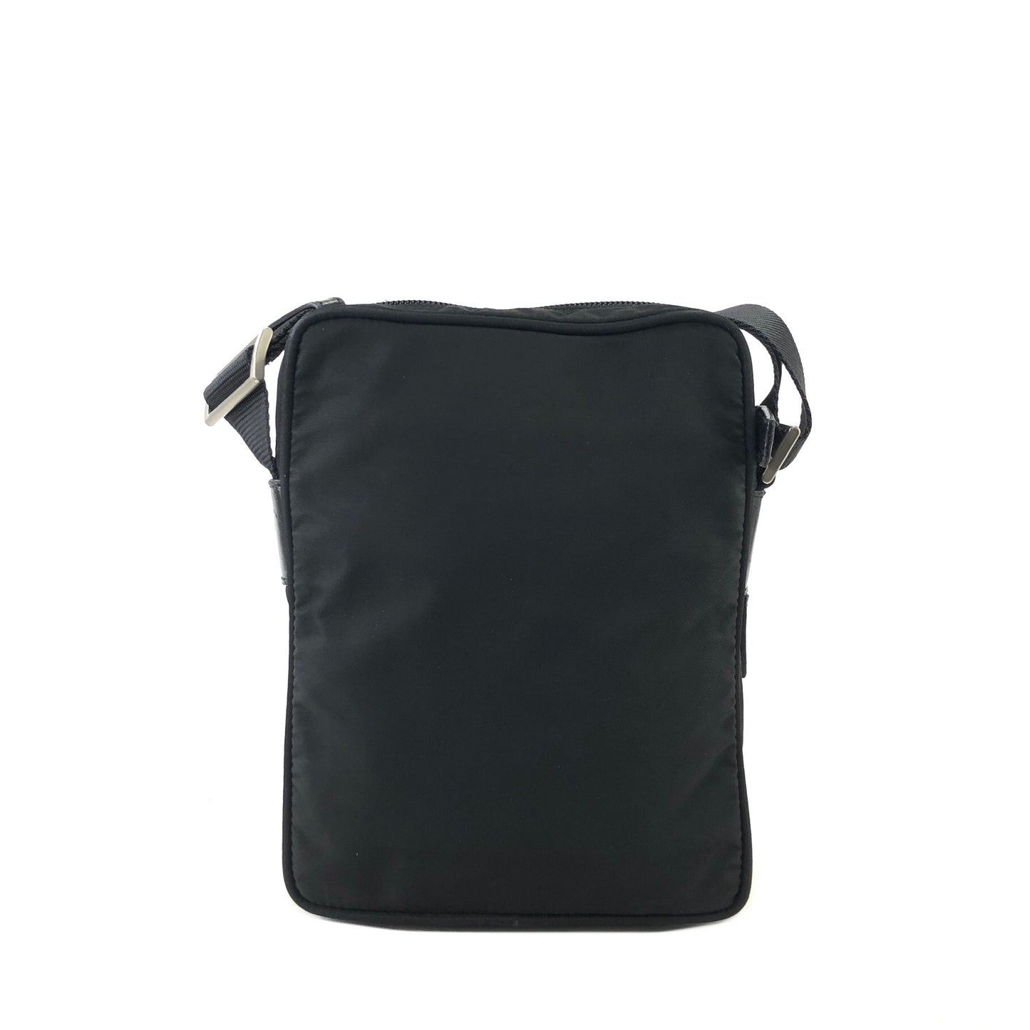 PRADA Triangle Logo Nylon Small Crossbody Shoulder bag Black Vintage w68v5d
