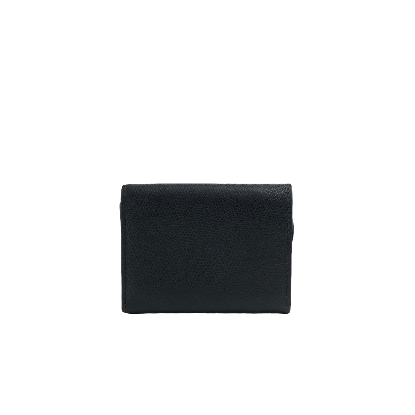 Christian Dior D Motif 皮革三折皮夾 黑色 復古 zuymyy