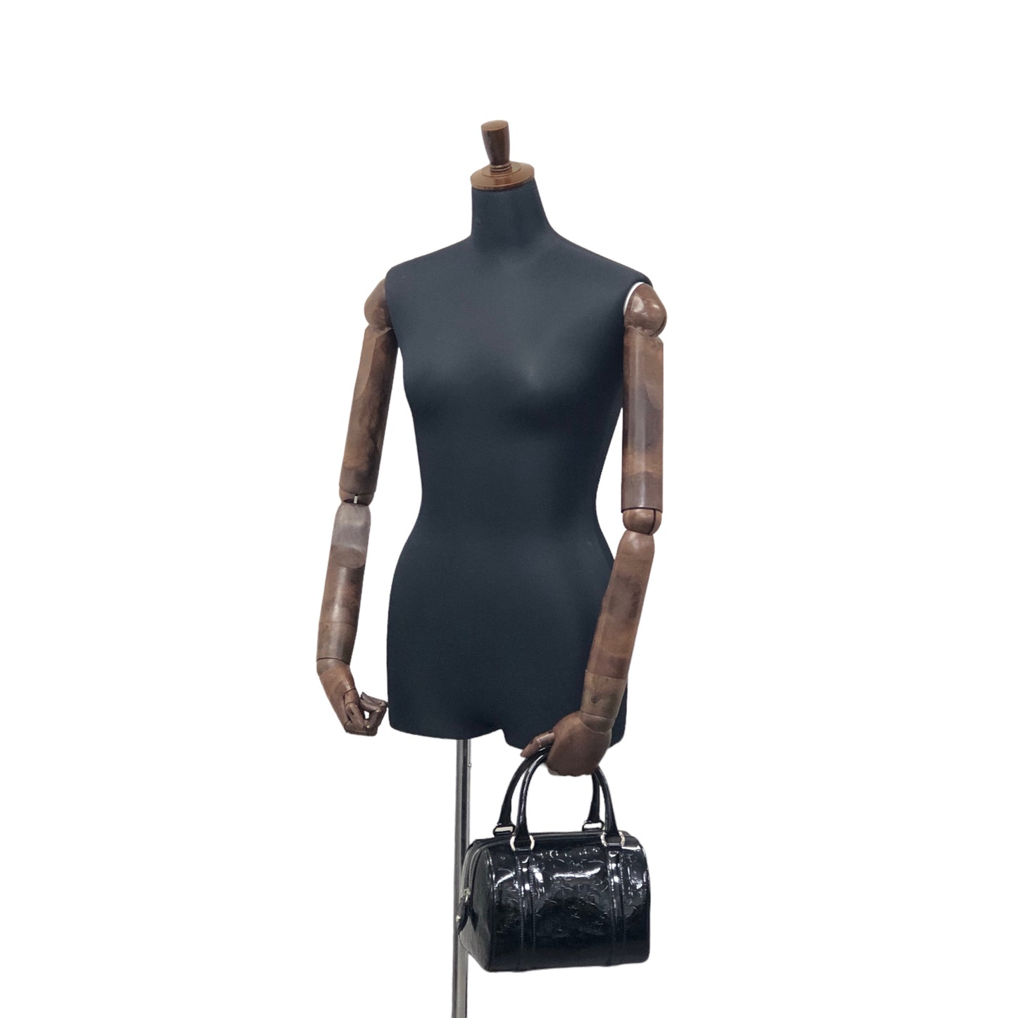 Christian Dior Trotter 漆皮手袋波士頓包黑色復古 ckzjdp
