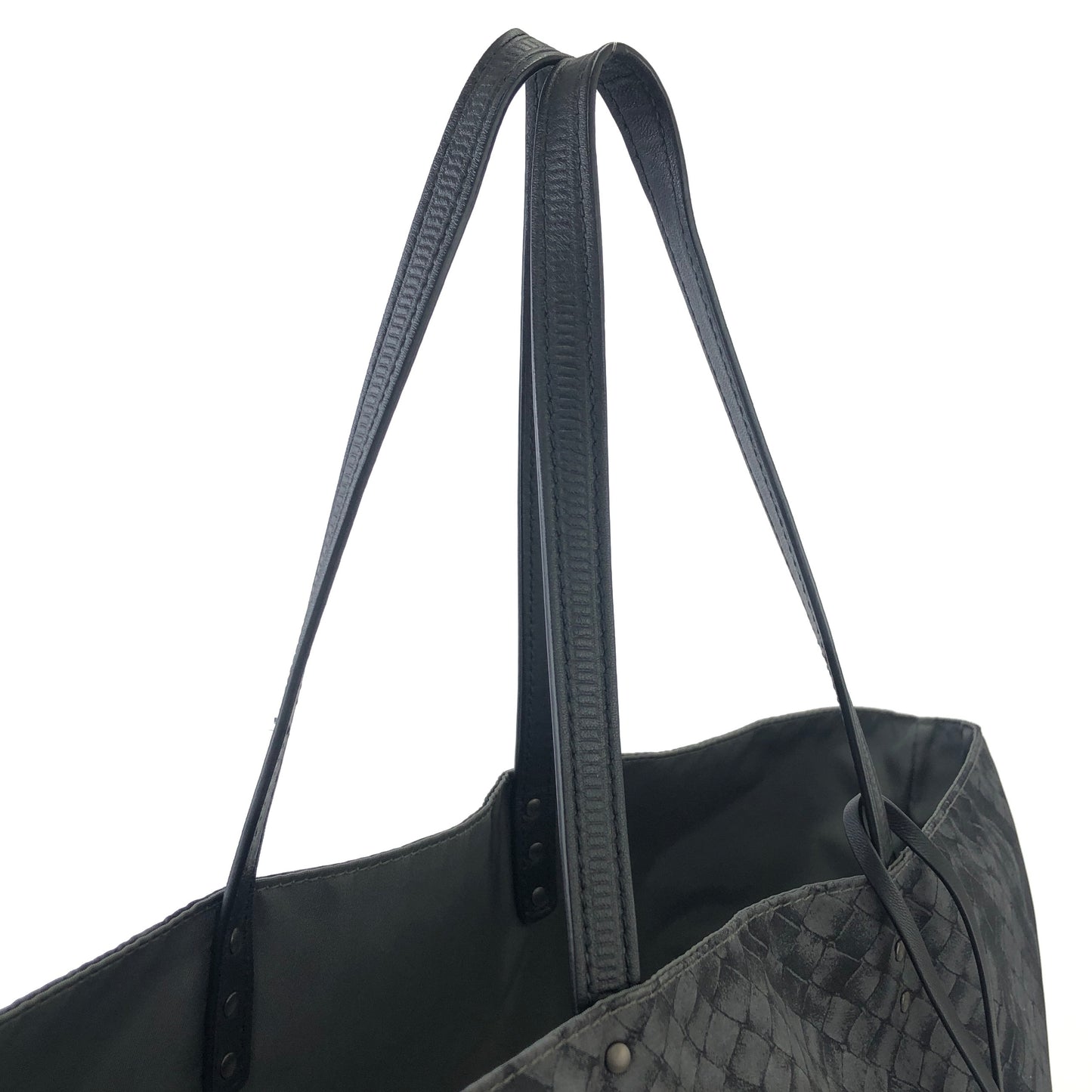 Bottega Veneta Intrecciolusion Nylon Totebag Black Vintage 27eewf