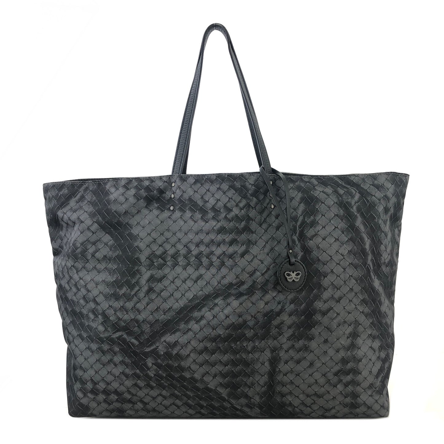 Bottega Veneta Intrecciolusion Nylon Totebag Black Vintage 27eewf