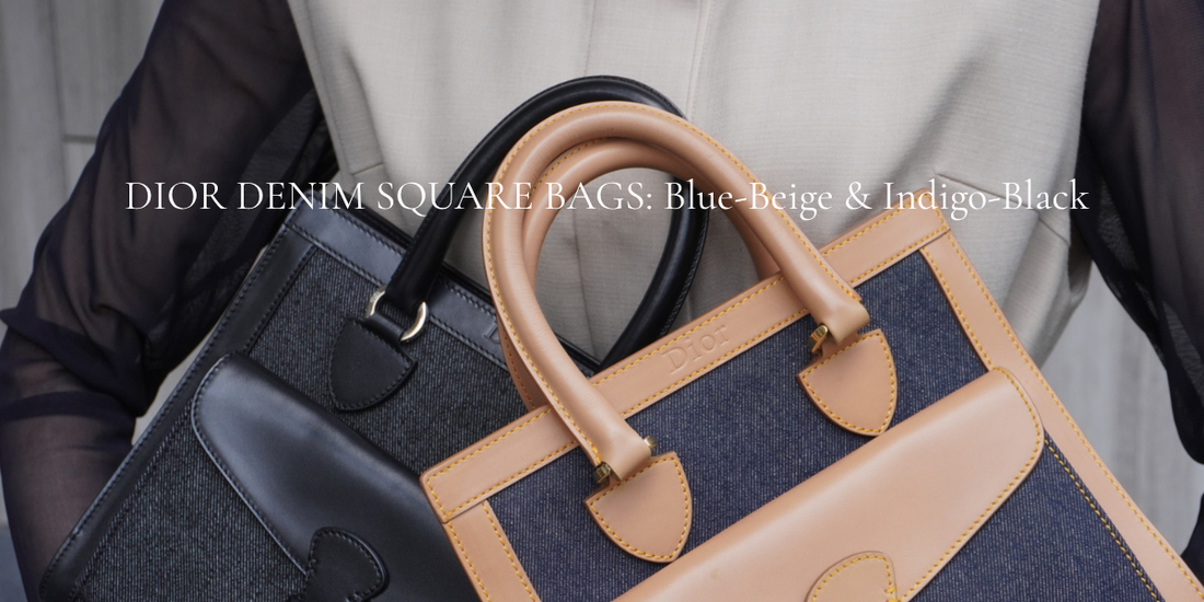 【New Arrivals】Dior’s "Denim Chic" for Summer ── Two Rare A-Rank Square Handbags Now Available