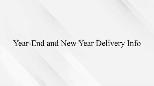 Year-End and New Year Delivery Info