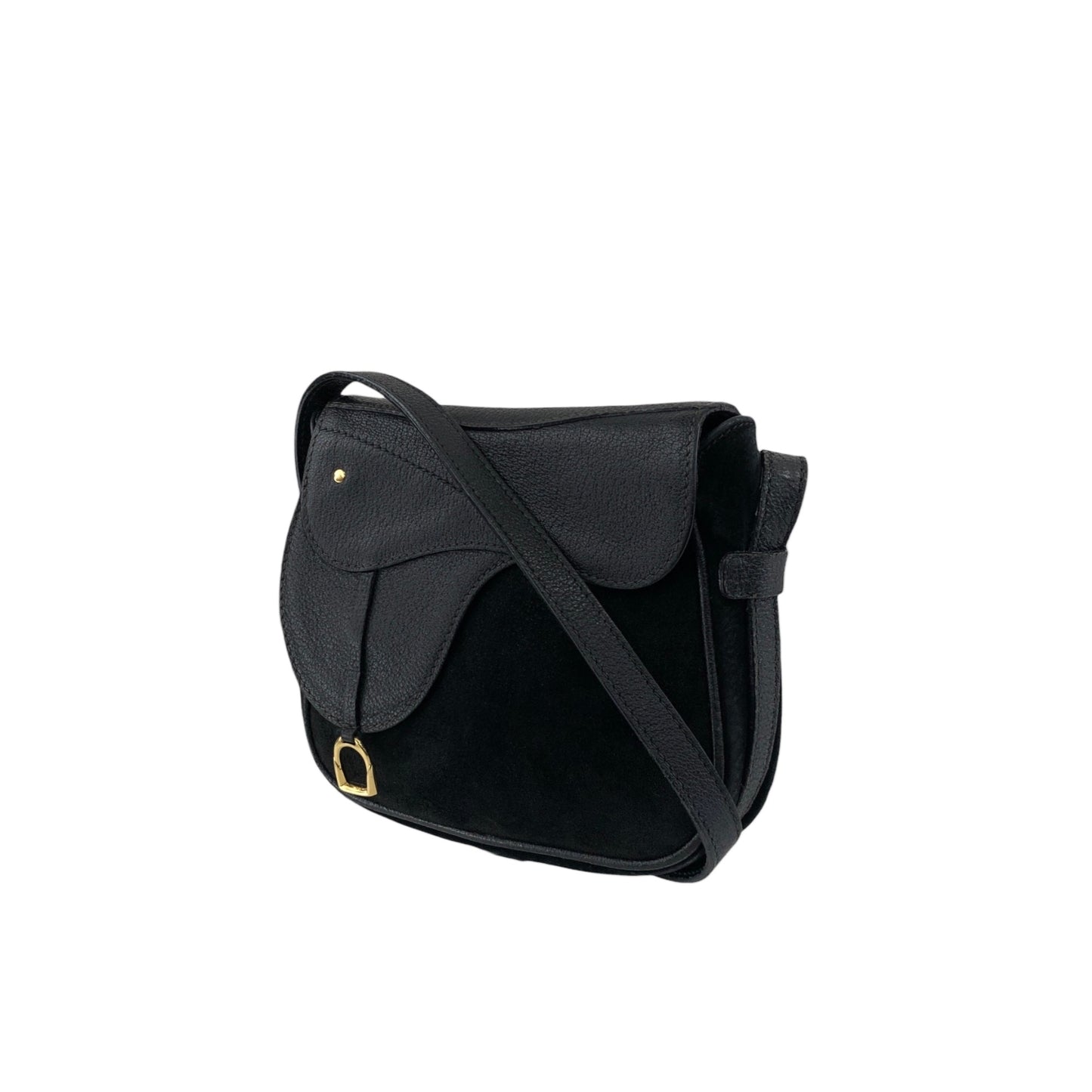 GUCCI Horse Bit Small Shoulder bag Black Vintage wevswd