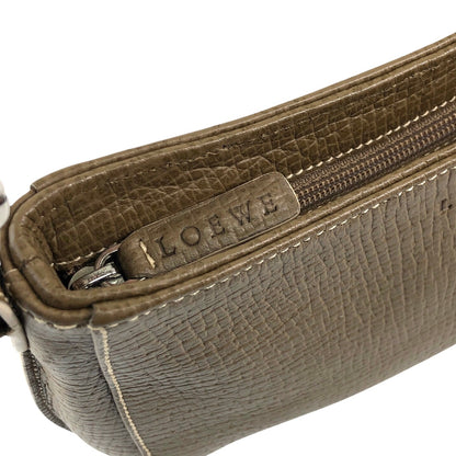 LOEWE Logo Embossed Handbag Brown Vintage p88ju4