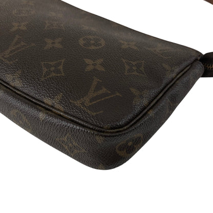LOUIS VUITTON Monogram Small Handbag Brown Vintage kuv8xs