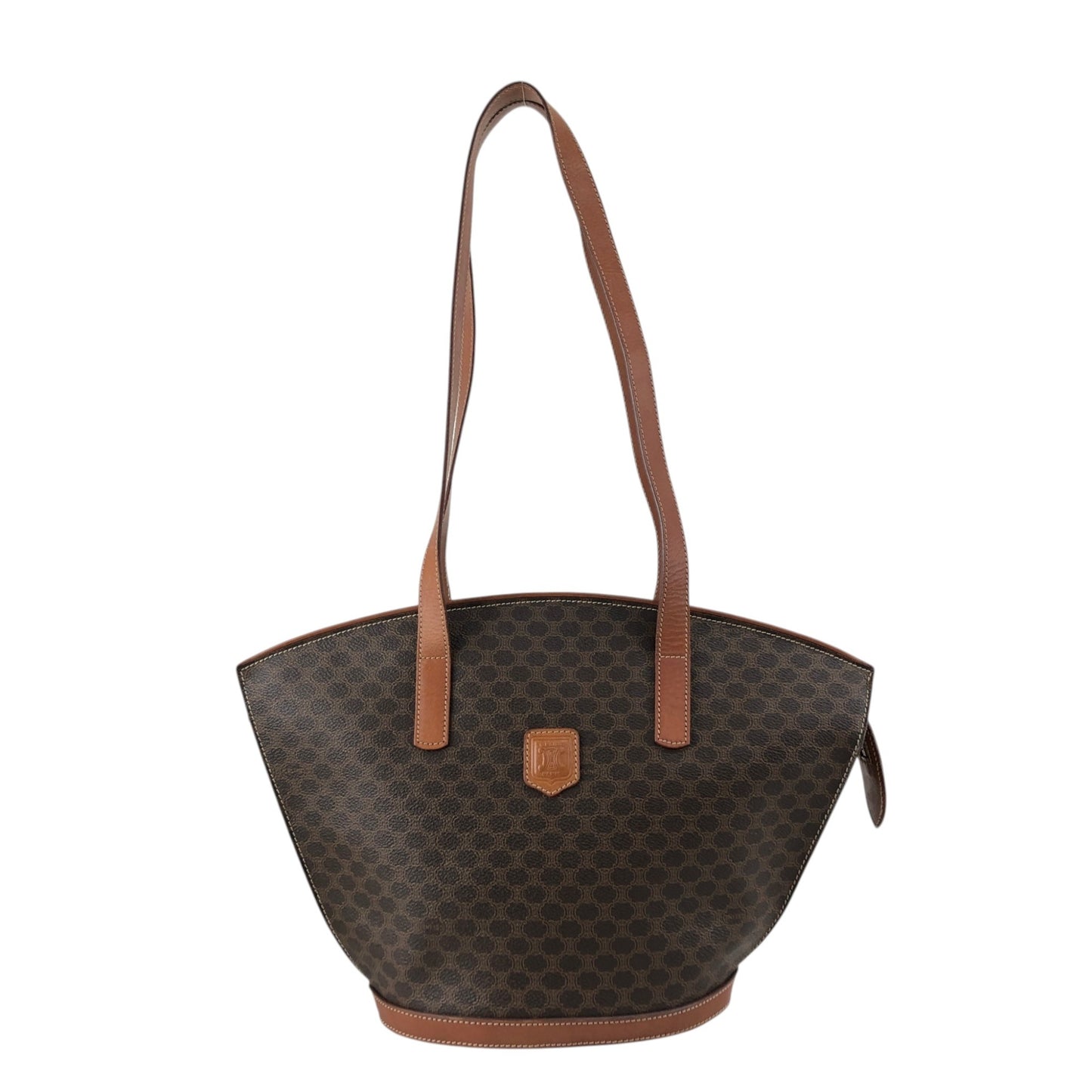 CELINE Macadam Blason Totebag Brown Vintage g7dsz6