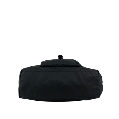 PRADA Tessuto Triangle Logo Front Pocket Two-way Handbag Shoulder bag Black Vintage kuap33