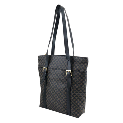 CELINE Macadam Shoulder bag Black Vintage xhkb75