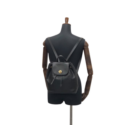 CELINE Toggle Clasp Backpack Black Vintage u7henu