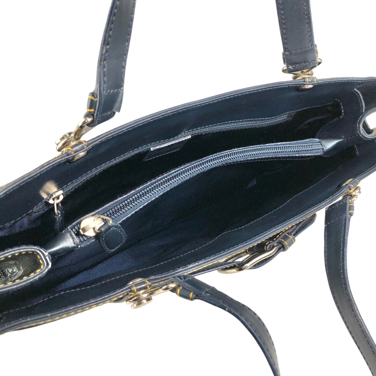 Christian Dior Trotter Handbag Navy Vintage twjy5h