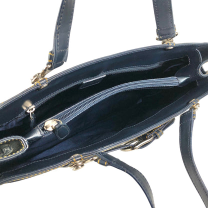 Christian Dior Trotter Handbag Navy Vintage twjy5h