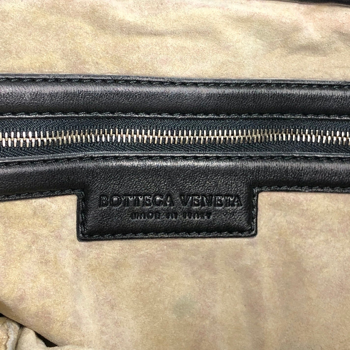 Bottega Veneta Intrecciato Handbag Black Vintage 5bnku4